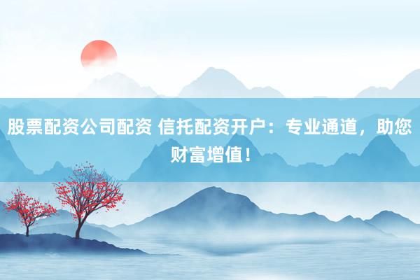 股票配资公司配资 信托配资开户:专业通道,助您财富增值!