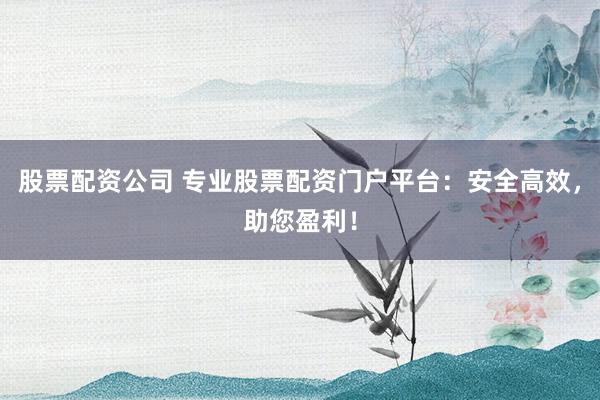 股票配资公司 专业股票配资门户平台：安全高效，助您盈利！