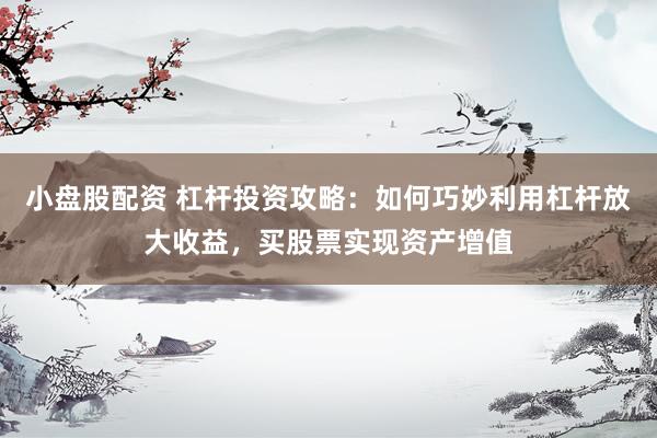 小盘股配资 杠杆投资攻略：如何巧妙利用杠杆放大收益，买股票实现资产增值